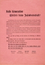 Wahlaufruf des Ausschusses für Volksaufklärung zur Nationalversammlung 1919 mit antisemitischen Parolen