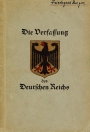 Deckblatt der Verfassung des Deutschen Reiches von 1919 mit den Änderungen von 1929