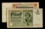 Banknote der Rentenbank zu 5 Rentenmark