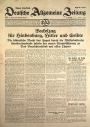 Deutsche Allgemeine Zeitung, Jg. 72, Nr. 51 (31. Januar 1933) über die Ernennung Hitlers zum Reichskanzler